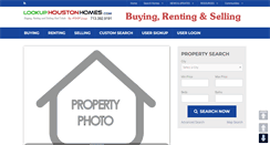 Desktop Screenshot of lookuphoustonhomes.com